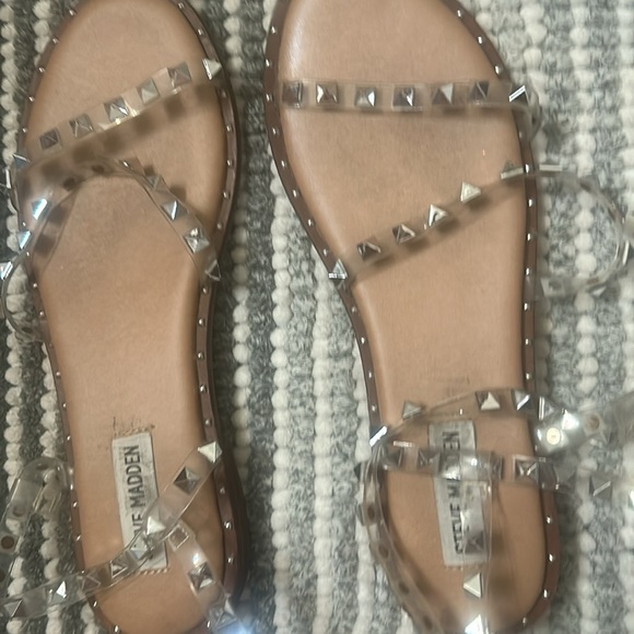 STEVE MADDEN CLEAR TRAVEL SANDAL SIZE 8 - Picture 8 of 8